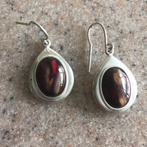 Sterling silver drop earrings